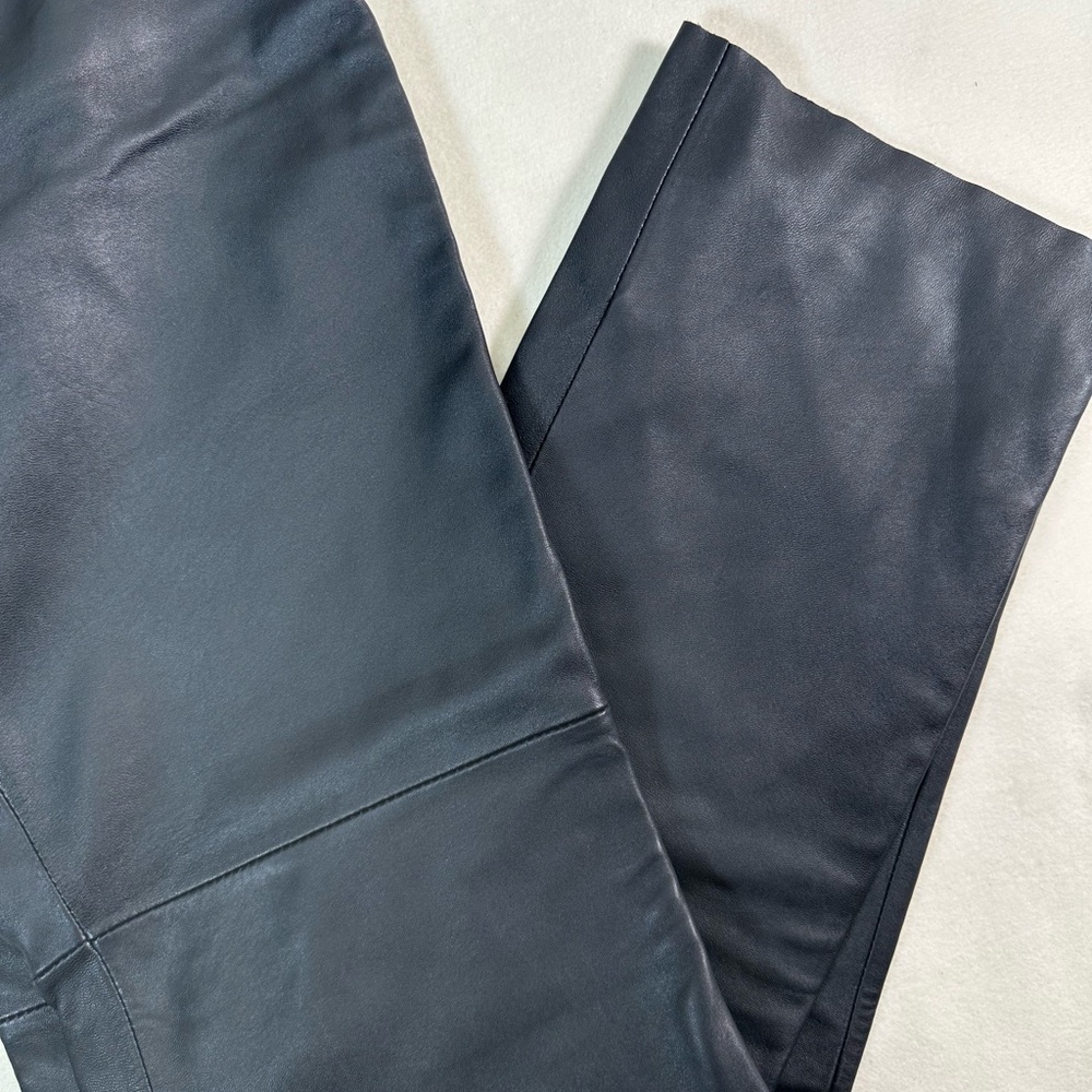 Moda International Women’s Genuine Leather Christie Fit Pants Size 10 - Picture 2 of 7